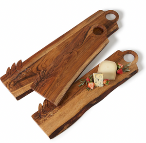 Handcrafted Charcuterie Boards, Leaf Design (3 Sizes)