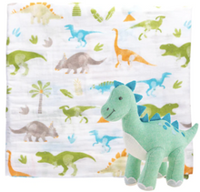 Load image into Gallery viewer, Cotton Baby Blanket + Stuffed Animal Gift Set (3 Styles)
