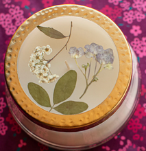 Load image into Gallery viewer, Black Currant &amp; Bay Pressed Floral Candle, Medium
