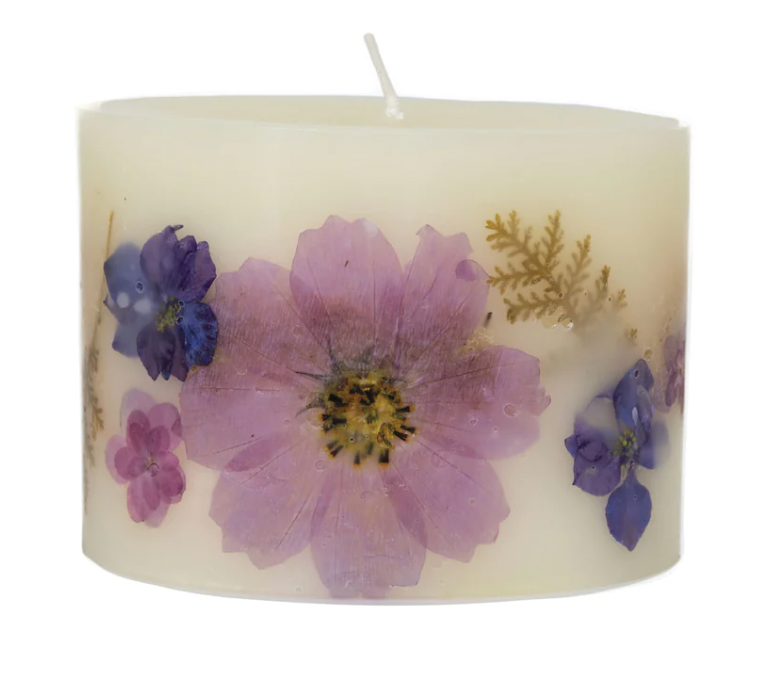 Roman Lavender Petite Oval Botanical Candle