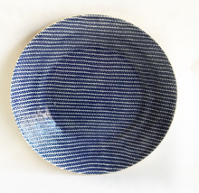 Load image into Gallery viewer, Terrafirma Ceramics Large Flared Bowl (Butter, Cobalt)

