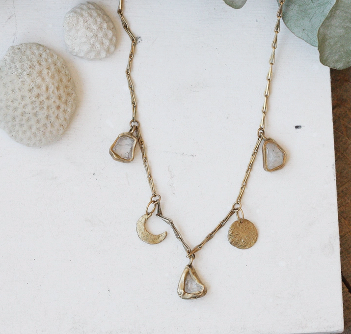 Emilie Shapiro Wax And Wane Moon Necklace