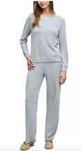 Load image into Gallery viewer, Barefoot Dreams CozyChic Lite Jersey Roll Pullover and Wide Leg Pant Set, Frost

