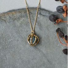 Load image into Gallery viewer, Emilie Shapiro Seed Pod Pendant Necklace
