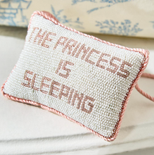 Load image into Gallery viewer, The Prince/Princess Is Sleeping Beaded Pillow
