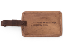 Load image into Gallery viewer, Leather Quote Luggage Tags (7 Styles)
