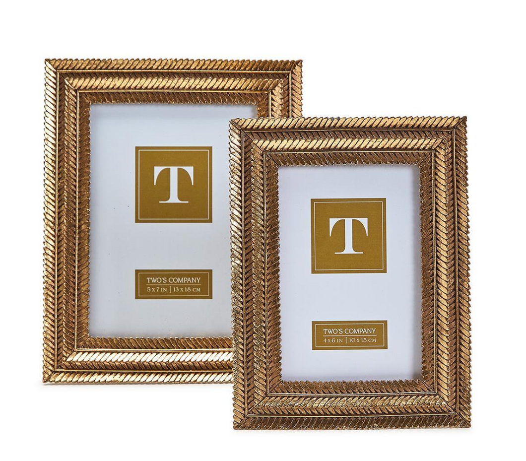 Gold Fern Picture Frame (2 Sizes)