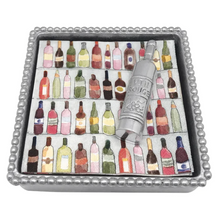 Load image into Gallery viewer, Mariposa Beaded Silver Napkin Box
