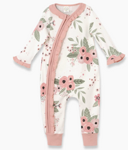 Load image into Gallery viewer, Jardin Floral Cotton Zippered Romper
