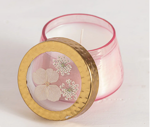 Watercolor Pressed Floral Candles, Small (3 Styles)