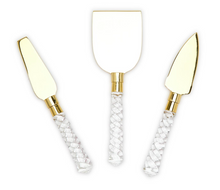 Load image into Gallery viewer, Crystal Clear Cheese Knives, Set of 3
