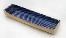 Load image into Gallery viewer, Terrafirma Ceramics Canoe Server, Cobalt Strata
