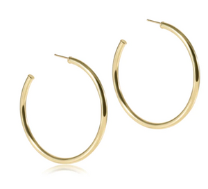 Enewton Round Gold 2"Post Hoop Earring - 3mm