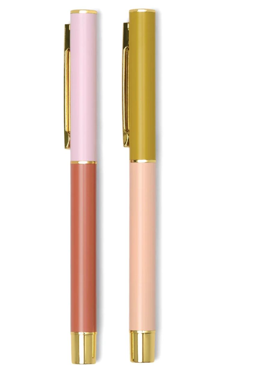 Colorblock Pen, Set Of Two  (2 Styles)