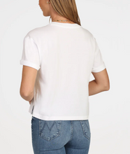 Load image into Gallery viewer, Short Sleeve Crop T-Shirt With Rolled Sleeve
