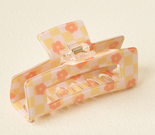 Load image into Gallery viewer, Floral Hair Clip (Peach, Blue)
