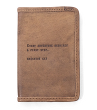 Load image into Gallery viewer, Leather Passport Holder with Quote (3 Styles)
