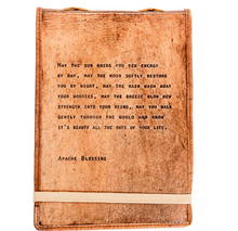 Load image into Gallery viewer, Leather Journal Embossed with Quote  - 7&quot; x 9&quot;
