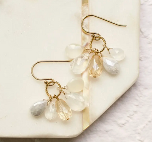 Gemstone Cluster Earrings (3 Styles)