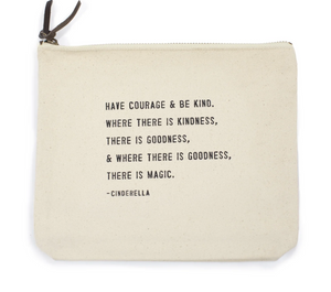 Canvas Zip Quote Bag (8 Styles)