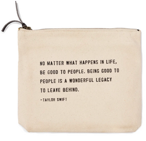 Canvas Zip Quote Bag (8 Styles)