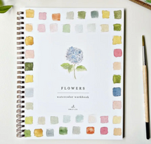 Load image into Gallery viewer, Flowers Watercolor Workbook
