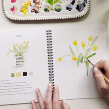 Load image into Gallery viewer, Flowers Watercolor Workbook
