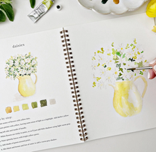 Load image into Gallery viewer, Flowers Watercolor Workbook
