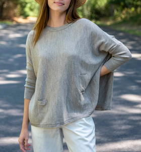 MerSea Catalina Crewneck Sweater (Driftwood, Sky, Chocolate)