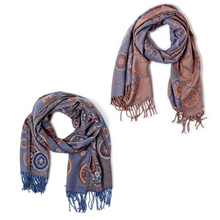 Load image into Gallery viewer, Cashmink Round The Clock Woven Scarf, 2 Colors
