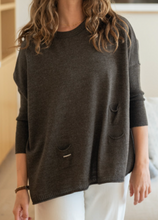 Load image into Gallery viewer, MerSea Catalina Crewneck Sweater (Driftwood, Sky, Chocolate)
