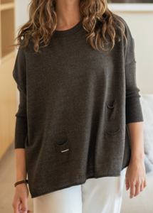 MerSea Catalina Crewneck Sweater (Driftwood, Sky, Chocolate)