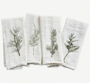 Winter Greens Napkins, Set of 4