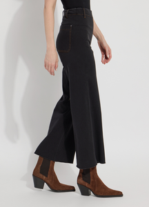 Lysse Erin Hi Waist Wide Leg Denim, Black