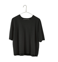 Load image into Gallery viewer, Short Sleeve Sweater, Black
