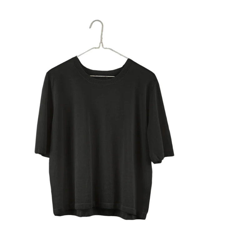 Short Sleeve Sweater, Black