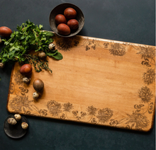 Load image into Gallery viewer, Artisan Maple Wood Serving Board, Clover
