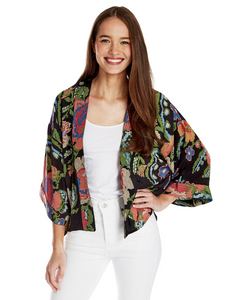 Woven Flowers Kimono, Short