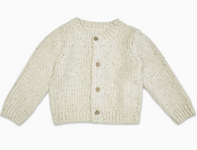 Load image into Gallery viewer, HAPPY Chunky Knit Baby Cardigan Sweater
