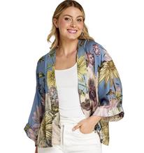 Load image into Gallery viewer, Blue Cornflower Kimono, Short
