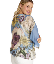 Load image into Gallery viewer, Blue Cornflower Kimono, Short
