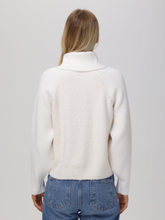 Load image into Gallery viewer, McKenzie Sweater with Removable Turtleneck Collar (Taupe, Sea Salt)
