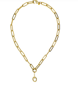 Cristina V. Paperclip Y Chain Necklace