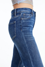 Load image into Gallery viewer, Bayeas High Rise Straight Leg Jean, Dark Blue
