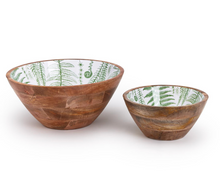 Load image into Gallery viewer, Fern Handcrafted Wood Bowls, 2 Sizes
