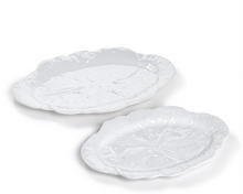 Load image into Gallery viewer, White Cabbage Melamine Serving Trays, 2 Sizes
