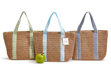 Load image into Gallery viewer, Woven Thermal Lunch Tote, 3 Colors
