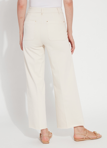 Erin Hi Waist Wide Leg Denim -Oat