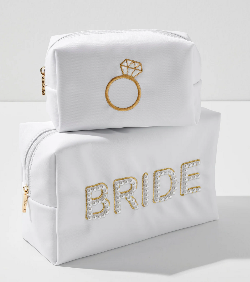 BRIDE Pearl Large Zip Pouch