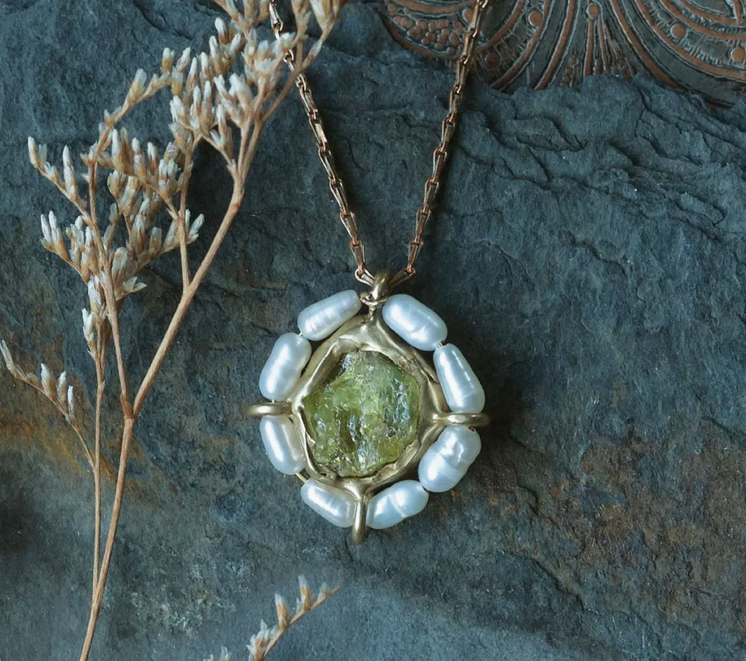 Emilie Shapiro Water Lily Pendant Necklace